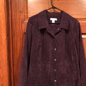 Plum lightweight Corduroy jacket